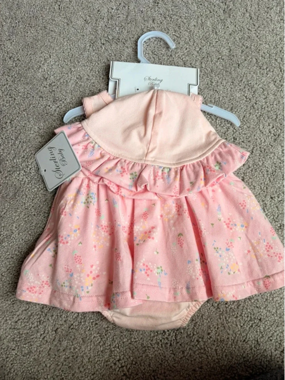 Sterling Baby Floral Dress Bodysuit Set NWT Size 3 Months